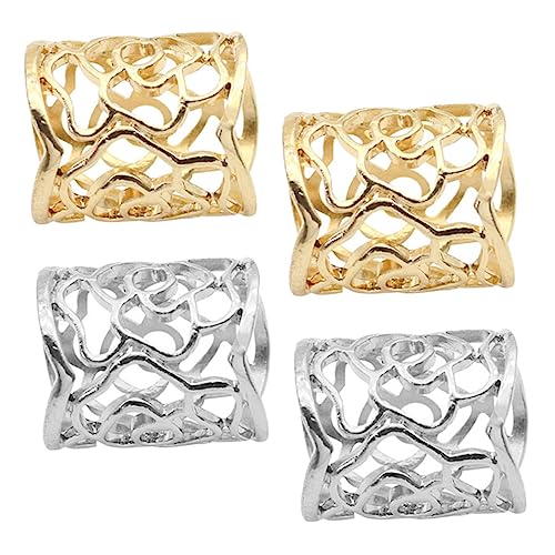 Holibanna 4Stücke Vintage Schalring Clips Rosenmuster Seidenschal Schnallen Für Kleidung Und Für Frauen Vielseitige Schalbindungen Und Dekoration von Holibanna