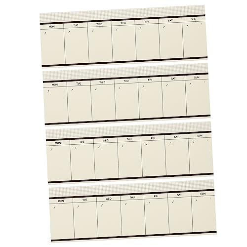 Holibanna 4Stücke Wochenplaner Notizblock Teiliges Abreißbare Planungsnotizen für Effiziente Tages und Wochenorganisation für Büro Schule und Zuhause mit Hochwertigem Holibanna 4Stücke Wochenplaner Notizblock Teiliges Abreißbare Planungsnotizen für Effiziente Tages und Wochenorganisation für Büro Schule und Zuhause mit Hochwertigem von Holibanna