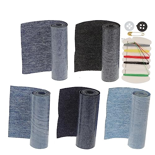 Holibanna 5 Rollen Dekorative Bügelflicken für Kleidung Diy Applikationen Farben zum Reparieren und Verschönern von Jacken und Textilien Holibanna 5 Rollen Dekorative Bügelflicken für Kleidung Diy Applikationen Farben zum Reparieren und Verschönern von Jacken und Textilien von Holibanna