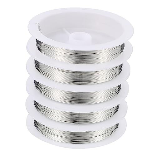 Holibanna 5 Rollen Kupferkabel Draht Für Die Schmuckherstellung Diy-draht Zur Schmuckherstellung Verpackung Schmuck-wickeldraht Schmuck Draht Für Schmuck Schmuckdraht Silver Holibanna 5 Rollen Kupferkabel Draht Für Die Schmuckherstellung Diy-draht Zur Schmuckherstellung Verpackung Schmuck-wickeldraht Schmuck Draht Für Schmuck Schmuckdraht Silver von Holibanna