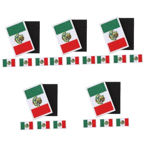 Holibanna 5 Sätze Nationalflaggen Aufnäher Bestickte Aufnäher Für Kleidung Hüte Taschen Einfache Anwendung Zum Aufbügeln Zur Dekoration Und Reparatur Von Textilien 5 Stück * 5 von Holibanna