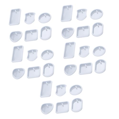 Holibanna 5 Sätze Silikonform Für Schlüsselanhänger Teilig Langlebige Epoxidharz Gießformen Für Diy Schmuck Anhänger Und Persönliche Bastelprojekte 6 Stücke * 5 von Holibanna