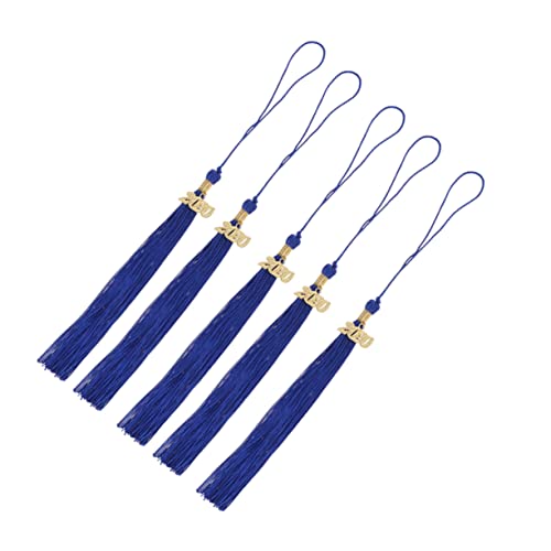 Holibanna 5 Stück 2020 Doktorhut Hängend Spike Kappen Abschlusskappe Für Erwachsene Blau Abschlussdekorationen Grad Mini -abschlusshüte Quasten Foto-abschlussquaste Blue von Holibanna