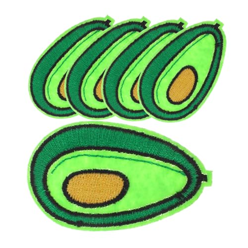 Holibanna 5 Stück Avocado Bügelflicken Obst Stickerei Patch Aufnäher für Jacken Rucksäcke Shirts DIY Applikation Grünes Design Langlebig und Einfach Anzubringen Holibanna 5 Stück Avocado Bügelflicken Obst Stickerei Patch Aufnäher für Jacken Rucksäcke Shirts DIY Applikation Grünes Design Langlebig und Einfach Anzubringen von Holibanna