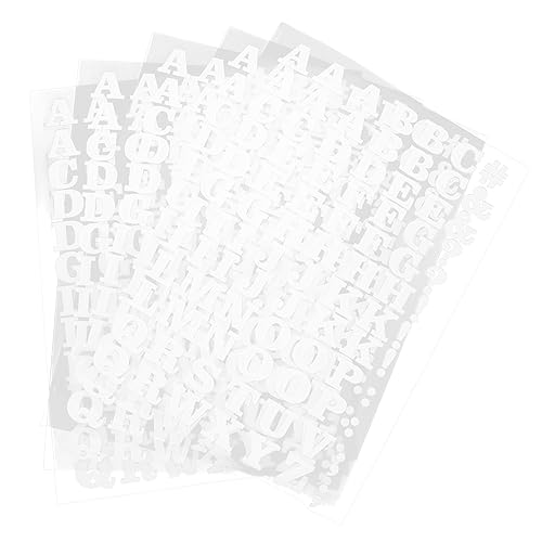Holibanna 5 Stück Briefdekoration Kleidungsstück Patches Buchstabenflecken Klein Aufnäher Für Kleidungsstücke Buchstaben Aus Stoff Alphabet-aufnäher Nähen Stoff Patch Vinylbeflockung Weiß von Holibanna