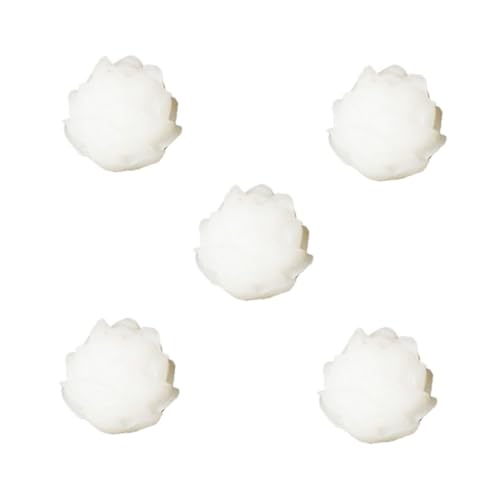 Holibanna 5 Stück DIY Lotusperlen aus Bodhi Geschnitzte Weiße Buddhistische Schmuckperlen Handgefertigte Bastelperlen für Armbänder und Halsketten Kreative DIY accessoires Holibanna 5 Stück DIY Lotusperlen aus Bodhi Geschnitzte Weiße Buddhistische Schmuckperlen Handgefertigte Bastelperlen für Armbänder und Halsketten Kreative DIY accessoires von Holibanna