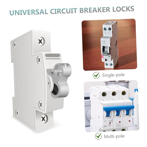 Holibanna 5 Stück Mcb Miniatur Leistungsschalter Sicherheitsverriegelung Teiliges mit Pin Werkzeug für Sichere Aussperrung Vielseitig Einsetzbar für Elektriker und Stromkreisabschaltung von Holibanna