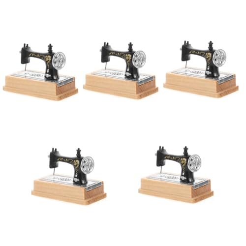 Holibanna 5 Stück Nähmaschine für Puppenhaus Vintage Dekorationsstück Realistische Mini Möbel für Fotografie und Bastelprojekte für DIY Miniaturhäuser von Holibanna