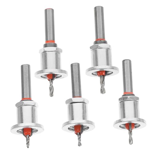 Holibanna 5 Stück Senkbohrer senkkopfschrauben Holzbearbeitungswerkzeuge Bohrer-Tiefenanschlag Bohrtiefenanschlag Senkbit Bohrerschlüssel Senker-Tiefenanschlag Holzbohrer Bohrerstopp Metall von Holibanna