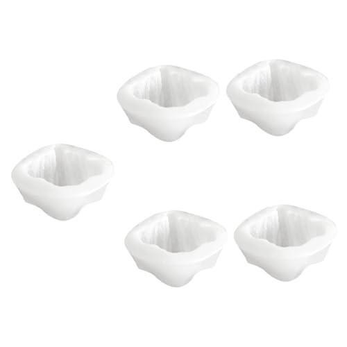 Holibanna 5 Stück Silicon Croissant Kerzenform für DIY Duftkerzen Flexibles Gießform Lebensmittelechtem Silikon Bastelprojekte und Besondere Anlässe von Holibanna