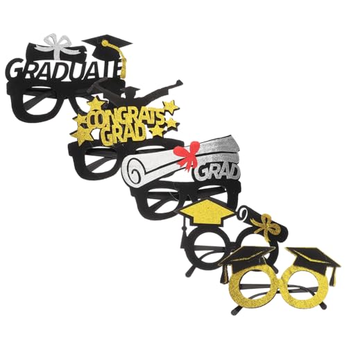 Holibanna 5 Stück Teiliges Brillen mit Abschlussmotto Leichte Party Accessoires für Fotobooth Vielseitige Dekoration und Foto Requisiten für Abschlussfeier Holibanna 5 Stück Teiliges Brillen mit Abschlussmotto Leichte Party Accessoires für Fotobooth Vielseitige Dekoration und Foto Requisiten für Abschlussfeier von Holibanna