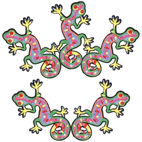 Holibanna 5 Stück Teiliges Cartoon Gecko Applikation Patch Stickerei Aufnäher für Kleidung Taschen Jeans und Mehr Langlebig und Hautfreundlich zum Dekorieren und Reparieren Holibanna 5 Stück Teiliges Cartoon Gecko Applikation Patch Stickerei Aufnäher für Kleidung Taschen Jeans und Mehr Langlebig und Hautfreundlich zum Dekorieren und Reparieren von Holibanna
