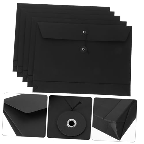 Holibanna 5 Stück Teiliges Dokumentenmappe aus Robustem Kraftpapier Große Dateitaschen mit Kordelverschluss Vielseitiger Ordner für Schule Büro und Aufbewahrung von Dokumenten und Belegen Holibanna 5 Stück Teiliges Dokumentenmappe aus Robustem Kraftpapier Große Dateitaschen mit Kordelverschluss Vielseitiger Ordner für Schule Büro und Aufbewahrung von Dokumenten und Belegen von Holibanna