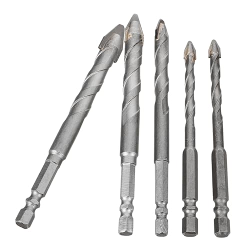 Holibanna 5 Stück Teiliges Eccentric Bohrer für Hochpräzise Metallbohrer mit Einzigartigem Design für Keramische Fliesen und Langlebig und Verschleißfest für Diy und Profis von Holibanna
