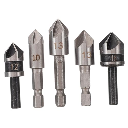 Holibanna 5 Stück Teiliges Kegelsenker Bohrer Set für Holz und Metallverarbeitung Präzise Vorbohrer für Schnelles und Effektives Entgraten für Möbelbau und Handwerksprojekte Holibanna 5 Stück Teiliges Kegelsenker Bohrer Set für Holz und Metallverarbeitung Präzise Vorbohrer für Schnelles und Effektives Entgraten für Möbelbau und Handwerksprojekte von Holibanna