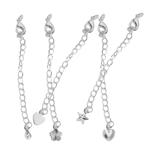 Holibanna 5 Stück Teiliges Kettenverlängerungen mit Karabinerverschluss Silberne Diy Verlängerungsketten für Armbänder und Einfach Anzubringen für Kreative Schmuckgestaltungen Holibanna 5 Stück Teiliges Kettenverlängerungen mit Karabinerverschluss Silberne Diy Verlängerungsketten für Armbänder und Einfach Anzubringen für Kreative Schmuckgestaltungen von Holibanna
