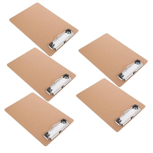 Holibanna 5 Stück Teiliges Klemmbrett Kleines Clipboard aus Stabilem Karton Flexibel und Bruchsicher für Büro Schule und Unterwegs Leicht und Tragbar für Notizen und Dokumente Holibanna 5 Stück Teiliges Klemmbrett Kleines Clipboard aus Stabilem Karton Flexibel und Bruchsicher für Büro Schule und Unterwegs Leicht und Tragbar für Notizen und Dokumente von Holibanna