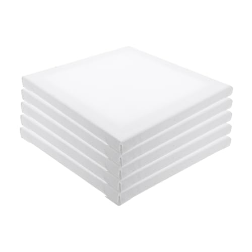 Holibanna 5 Stück Teiliges Ölmalerei Leinwandbretter Baumwoll Leinen Stabile Malplatten für Künstler Reißfest Glatte Oberfläche für Ölgemälde Acrylfarben und Skizzieren von Holibanna
