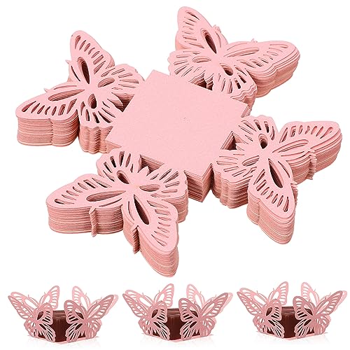 Holibanna 50 Stück Boxen klein Schokoladenverpackung selber machen Brautjungfer Behälter schmelzen the wedding party hochzeitsideen Süßigkeiten-Fälle Süßigkeitenetui für die Hochzeit Papier von Holibanna
