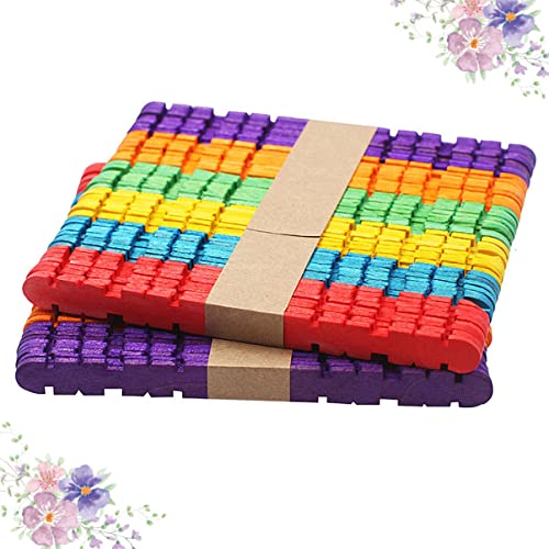 Holibanna 50 Stück Bunte Holzstäbchen für DIY Projekte und Glatt für Bastelarbeiten Gruppenaktivitäten und Partys Holibanna 50 Stück Bunte Holzstäbchen für DIY Projekte und Glatt für Bastelarbeiten Gruppenaktivitäten und Partys von Holibanna