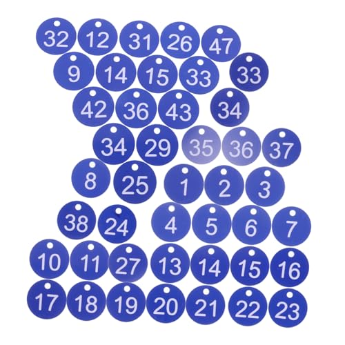 Holibanna 50 Stück Bunte Wasserdichte Id Tags mit Loch für Schlüssel Schließfächer und Gerätekennzeichnung Wiederverwendbare Markierungsetiketten von Holibanna