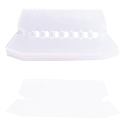 Holibanna 50 Stück Hängende Ordnerregisterkarten Pack Transparente Datei Etiketten mit Papier Wiederverwendbare Beschriftungs Tabs für Effiziente Organisation im Büro und Alltag von Holibanna