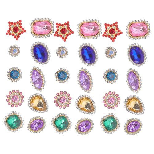 Holibanna 50 Stück Handgefertigte Kristallverzierungen für Nähen Diy Rhinestone Buttons für Haaraccessoires und Kreative Kleidungsgestaltung Holibanna 50 Stück Handgefertigte Kristallverzierungen für Nähen Diy Rhinestone Buttons für Haaraccessoires und Kreative Kleidungsgestaltung von Holibanna