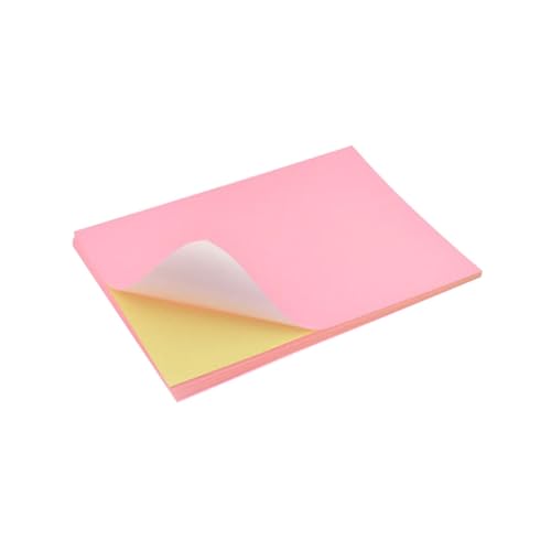 Holibanna 50 Stück Klebeetiketten Bunte Selbstklebende Druckpapier für DIY Projekte Beschriften und Kennzeichnen Einfach Abziehbar und Wiederverwendbar von Holibanna