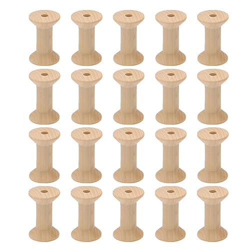 Holibanna 50 Stück Leere Holzspulen Naturholz DIY Bastelspulen für Kreative Projekte Unlackierte Garnspulen Retro Farbton für Handwerksliebhaber Holibanna 50 Stück Leere Holzspulen Naturholz DIY Bastelspulen für Kreative Projekte Unlackierte Garnspulen Retro Farbton für Handwerksliebhaber von Holibanna