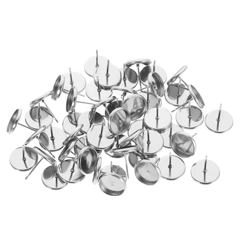 Holibanna 50 Stück Ohrringe Halterung Ohrstecker Bezel Trays DIY Zubehör Robuste Zeitlose Ohrstecker für Basteln und Schmuckherstellung Holibanna 50 Stück Ohrringe Halterung Ohrstecker Bezel Trays DIY Zubehör Robuste Zeitlose Ohrstecker für Basteln und Schmuckherstellung von Holibanna