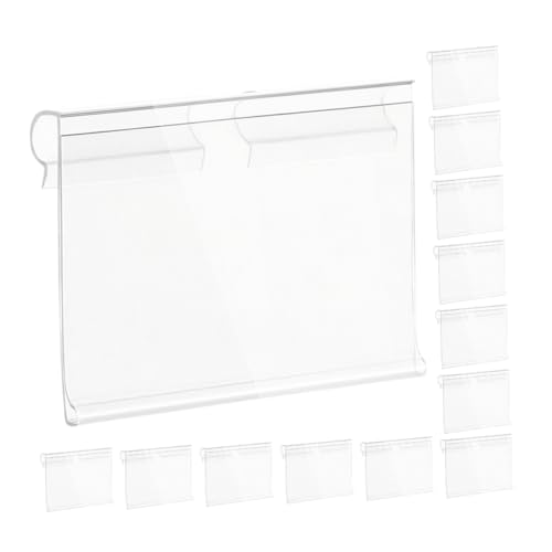 Holibanna 50 Stück PVC Etikettenhalter Transparent Preisschildhalter Für Drahtregale Wiederverwendbar Robuster Regalbeschriftung Halter Für Einzelhandel Supermarkt Warenpräsentation Holibanna 50 Stück PVC Etikettenhalter Transparent Preisschildhalter Für Drahtregale Wiederverwendbar Robuster Regalbeschriftung Halter Für Einzelhandel Supermarkt Warenpräsentation von Holibanna