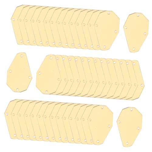 Holibanna 50 Stück Spiegelhandnähbohrer Verschönerung ab Form Rosa Verzerrungen basteln bastelset kleider Flatback-Strasssteine ​​zum Aufnähen Verzierungen für das Handwerk Glas Strass Acryl von Holibanna