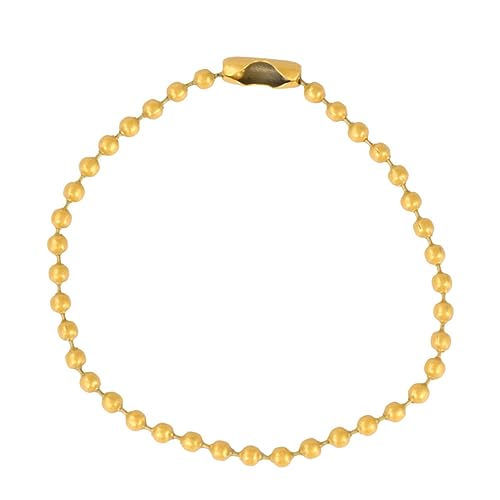 Holibanna 50 Stück Teiliges Buntes Rundperlenketten Eisen Bedruckte Anhängerkette für Dekoration Goldfarbene Schmuckherstellung Vielseitige DIY ketten für Kreative Gestaltung Holibanna 50 Stück Teiliges Buntes Rundperlenketten Eisen Bedruckte Anhängerkette für Dekoration Goldfarbene Schmuckherstellung Vielseitige DIY ketten für Kreative Gestaltung von Holibanna