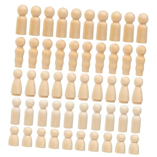 Holibanna 50 Stück Teiliges DIY Holzfiguren zum Bemalen Kreative Familien Puppen aus Holz Sicher und Glatte Oberfläche Leicht und Langlebig Fördert Kreativität und Handwerkliche Fähigkeiten Holibanna 50 Stück Teiliges DIY Holzfiguren zum Bemalen Kreative Familien Puppen aus Holz Sicher und Glatte Oberfläche Leicht und Langlebig Fördert Kreativität und Handwerkliche Fähigkeiten von Holibanna