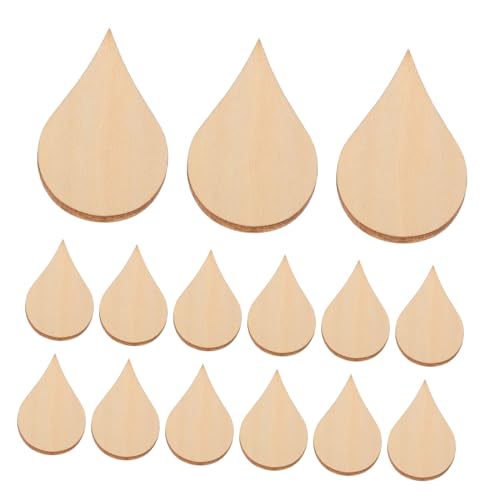 Holibanna 50 Stück Unbehandelte Holzscheiben Wassertröpfchenform Naturholz Rohlinge für DIY Handwerk Basteln Weihnachtsdekoration Holzformen Holibanna 50 Stück Unbehandelte Holzscheiben Wassertröpfchenform Naturholz Rohlinge für DIY Handwerk Basteln Weihnachtsdekoration Holzformen von Holibanna