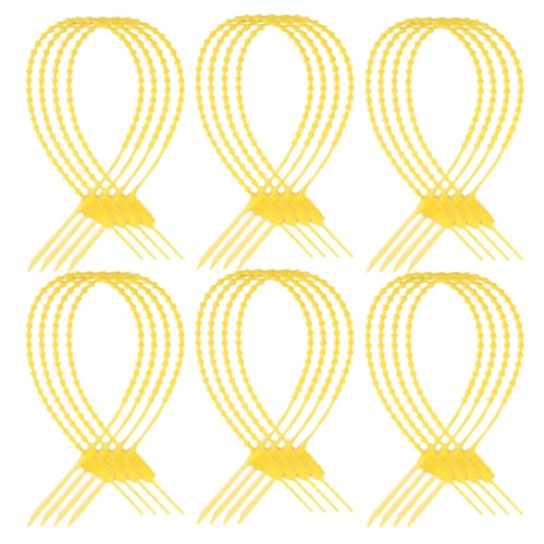 Holibanna 50 Stück Wasserdichtes Etikett Nummernschilder Aus Kunststoff Etikett Aus Kunststoffdraht Notfall -info -tag Für Autositze Versandetiketten Aus Kunststoff Trap-tags Plastik Yellow von Holibanna