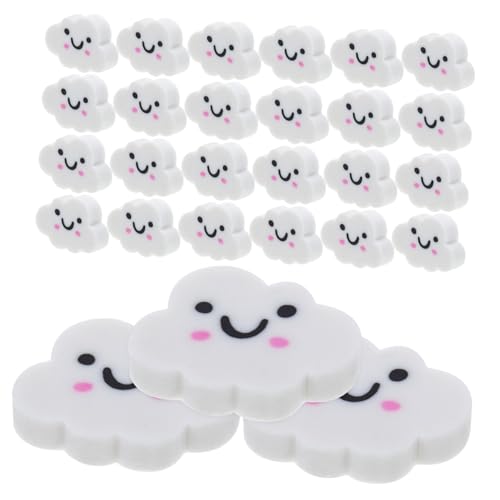 Holibanna 50 Stück Wolkenradierer Halloween-partygeschenke Radiergummis Mini-radierer Masse Fun Eraser Für Kinderpreise Halloween Goodies Für Süße Mini-radierer Weiß von Holibanna