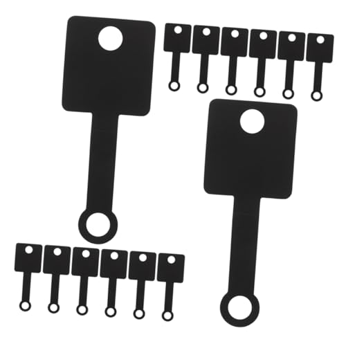 Holibanna 50 Stück Zubehör-Tag-Karte Etikette für die Kleidung Armbandkarten zum Verkauf von Schmuck Schmuck-Display-Karte Ohrringkarten aus Kraftpapier Selbstklebendes Kraftpapier Black von Holibanna