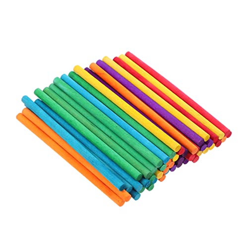 Holibanna 500 Stück Diy Eiscreme Stäbchen Holz Bunte Popsicle Sticks für Kreative Bastelprojekte Geeignet für Erwachsene Langlebig und Sicher der Anwendung von Holibanna