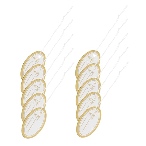 Holibanna 500Stücke Leere Schmuckpreisschilder Aus Kraftpapier Hängende Preisschilder Für Preisanzeigen Von Schmuck Und Accessoires Beschriftbare Mit Faden von Holibanna