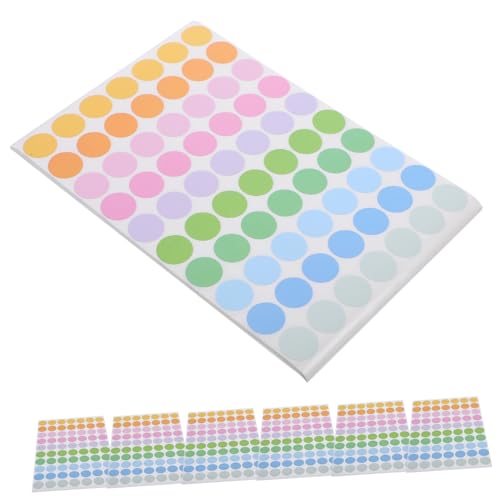 Holibanna 50Blätter Etikettenaufkleber Selbstklebend für Kreative Beschriftungen Farblich Kodierbar für Dokumente Kalender Scrapbooking und Organisation von Holibanna