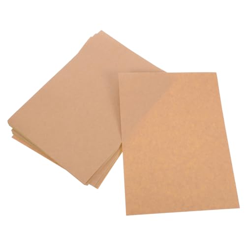 Holibanna 50Blätter Selbstklebende Kraftpapier Druckerfreundlich Bedruckbare Aufkleber Für Adressetiketten Versandetiketten Und Dunkles Kraftpapier von Holibanna