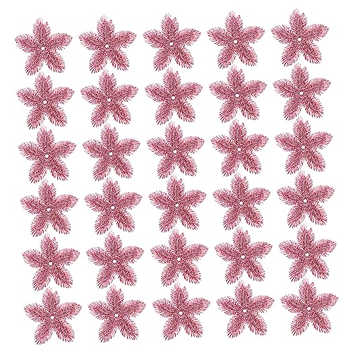 Holibanna 50Stücke Blüten Patches DIY Stickereien Für Kleidung Taschen Und Handwerk Vielseitige Applikationen Für Designs von Holibanna