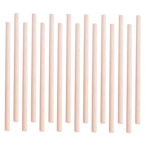 Holibanna 50Stücke DIY Holzstäbe Unlackierte Runde Holzstäbchen für Bastelprojekte Modellbau und Kunsthandwerk für Kreative DIY Ideen und Kinderfreundliche Aktivitäten von Holibanna