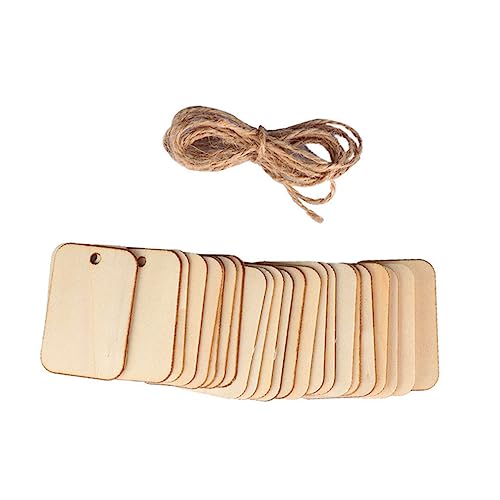 Holibanna 50Stücke Hölzerne Hängende Tags mit Hanfseil Natürliche DIY Anhänger für Bastelprojekte Hochzeiten und Partydekorationen und Vielseitig Einsetzbar Holibanna 50Stücke Hölzerne Hängende Tags mit Hanfseil Natürliche DIY Anhänger für Bastelprojekte Hochzeiten und Partydekorationen und Vielseitig Einsetzbar von Holibanna