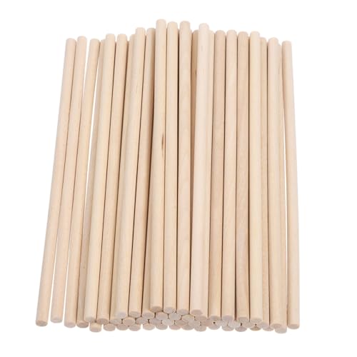 Holibanna 50Stücke Holzdübelstangen aus Natürlichem Unlackierte Bastelstäbe für Kreative DIY Projekte für Interaktives Familienaktivitäten Holibanna 50Stücke Holzdübelstangen aus Natürlichem Unlackierte Bastelstäbe für Kreative DIY Projekte für Interaktives Familienaktivitäten von Holibanna