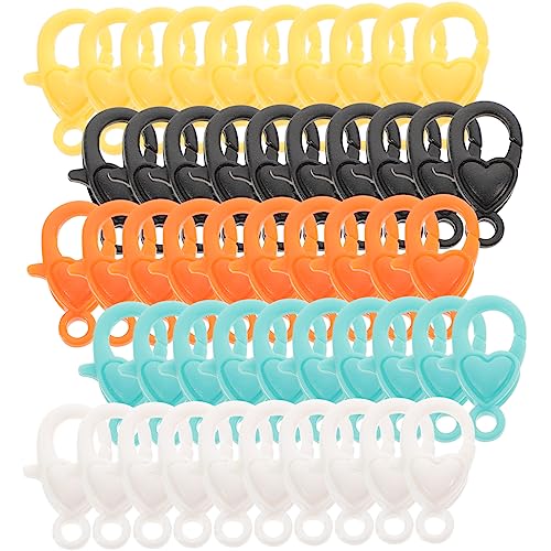 Holibanna 50Stücke Hummerverschlüsse für Schmuckherstellung Karabiner für DIY Armbänder und Langlebige Schmuckzubehörteile für Projekte von Holibanna