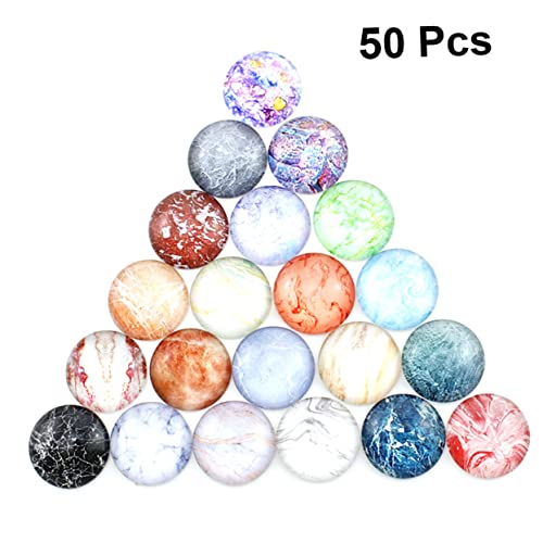 Holibanna 50Stücke Marmor Kristall Muster Aufkleber DIY Edelstein Aufkleber für Schmuck Vielseitig Einsetzbar für Ohrringe und Bastelprojekte Mischfarbe von Holibanna
