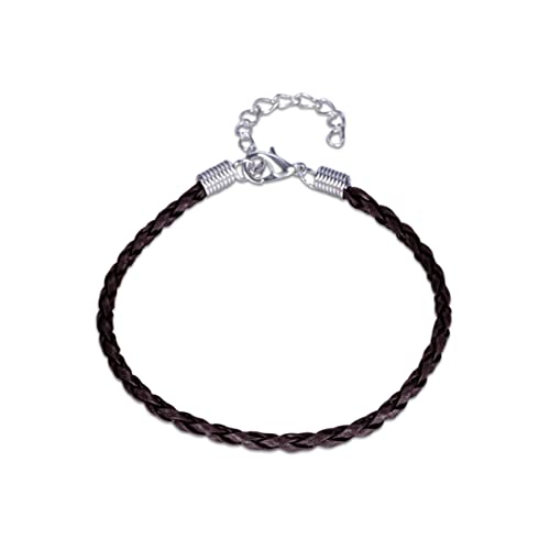 Holibanna 50Stücke PU Geflochtene Armbandschnüre Armbandherstellung Schnur für DIY Schmuck Charms Handwerk mit Hummerkrallenverschluss von Holibanna