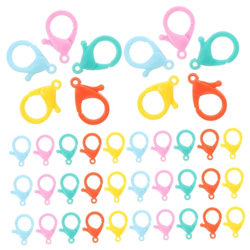 Holibanna 50Stücke Plastische Lobster Clasps für Schmuckherstellung für DIY Projekte Leicht und Langlebig Bunten Farben für Armbänder und von Holibanna